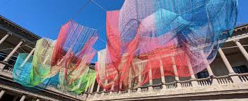 Traditional textile techniques with modern artistic interpretation